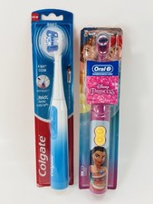 Oral-B Disney Princess Kids  Colgate 360 Power Toothbrush Bundle NEW