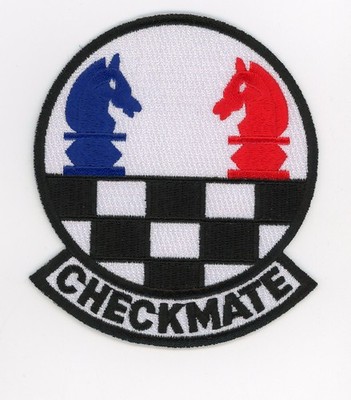 PATCH USAF HEADQUARTERS DIVION CHECKMATES IRON ON PARCHE