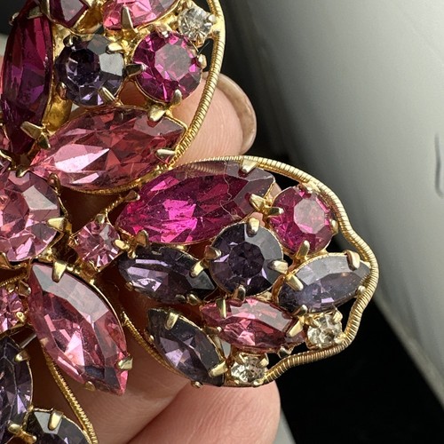 Vintage Signed La Roco Beauty Rhinestone Brooch (A3928) - Picture 6 of 12