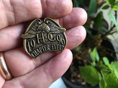 Harley Owners Group 1996 HOG Brass Chapter Event Pin