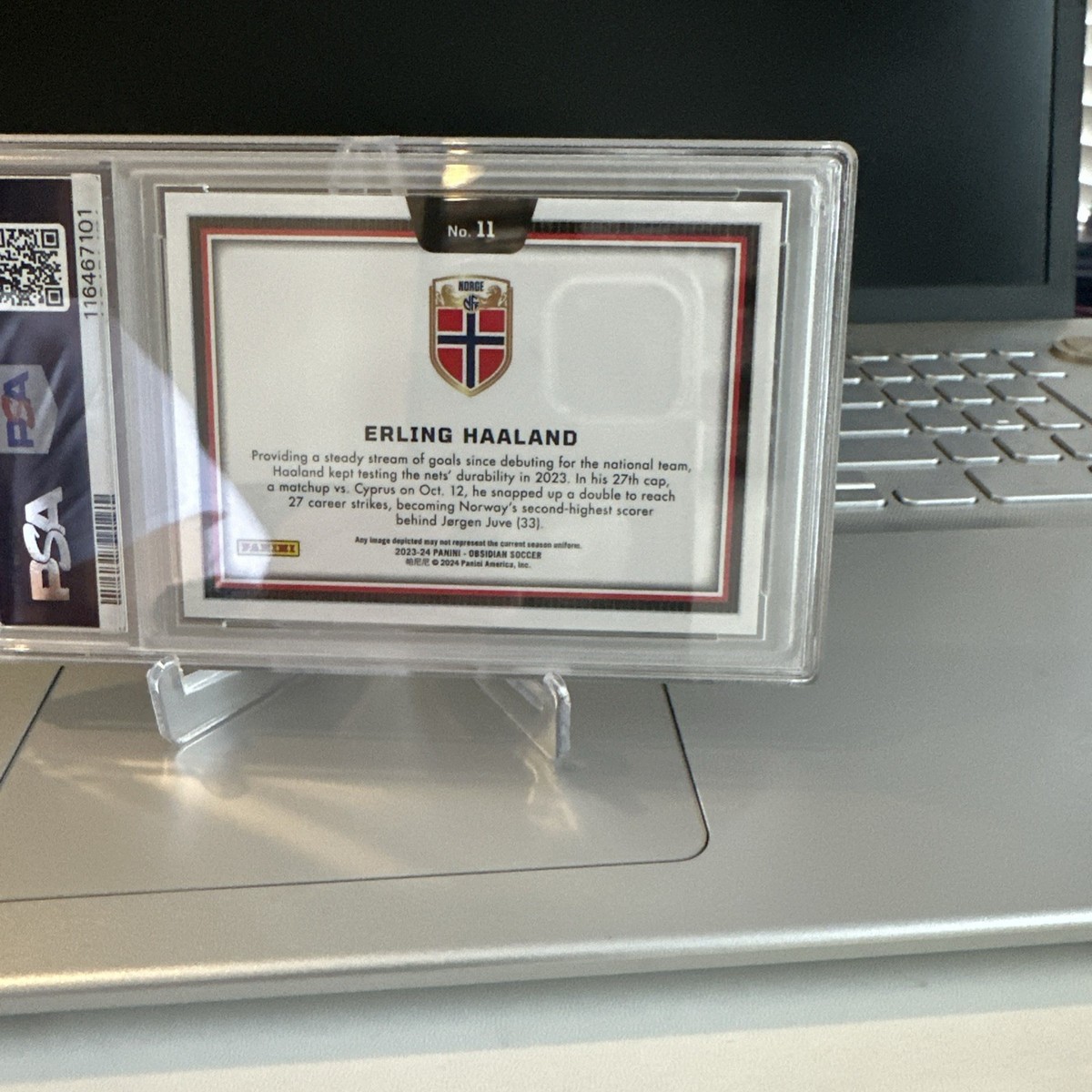 Panini Obsidian HAALAND ハーランド 世界199枚限定 2023-24 Panini Obsidian Soccer Erling Haaland Obsidian Patch