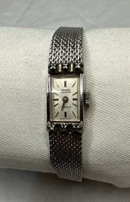 Gruen Precision Ladies 17 Jewels Manual Wind Watch 10k RGP  display picture 3