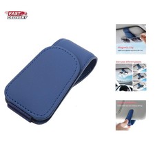 Sunglass Holder for Car Visor Sunglasses Clip Magnetic Leather Glasses Eyegla...