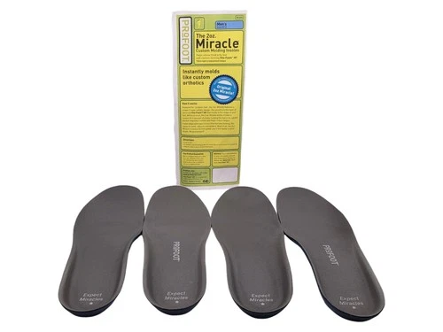 2 Pairs ProFoot 2 oz. Miracle Custom Molding Insoles Mens 8-13 Shoe Inserts NEW