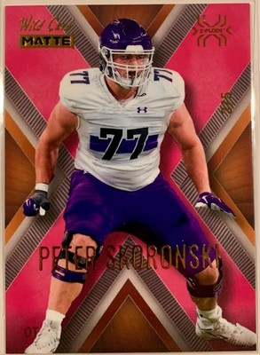 2023 Wild Card MATTE SP Promo X-Plode Gold - Pink X /5 Peter Skoronski Rookie RC