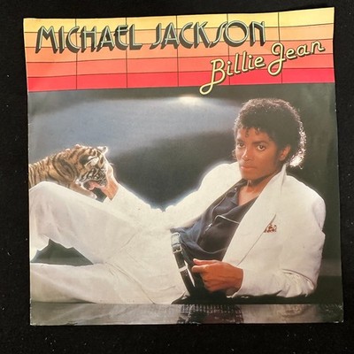 Michael Jackson Billie Jean 7'' Vinyl Single 1982 France Epic A-3084 Tiger Cover