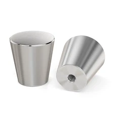 30 Pack Brushed Nickel Cabinet Knobs Round Kitchen Dresser Handles for Drawer...