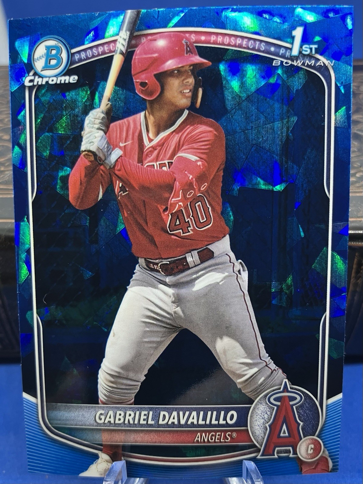 2025 Gabriel Davalillo 1st Bowman Chrome Sapphire Refractor RC #BCP-178 Angels