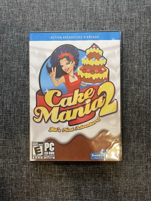 Cake Mania 2 (PC CD-ROM, 2007) Old PC Game Big Case   Disc Near Mint