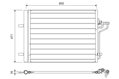VALEO 814390 CONDENSER, AIR CONDITIONING FOR FORD, FORD AUSTRALIA