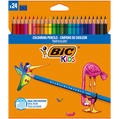 3270220022510 BIC Kids Tropicolors Kredki Ołówkowe Pudełko 24szt BIC
