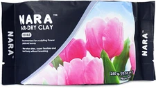 Air-Dry Modelling Clay (0.55 Lbs.) Flexible & Translucent in Foil Pack, White, S