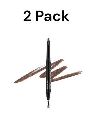 wet n wild Ultimate Eyebrow Retractable Definer Pencil Medium Brown,  2 Pack
