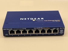 Netgear FS108 v2 8 Port 10/100 Fast Ethernet Switch /No power.