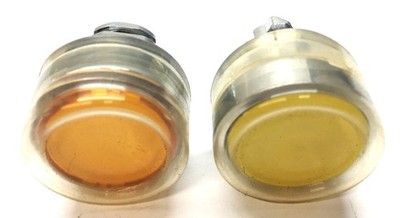 Schneider 22mm Spring Return Yellow/Orange Push Button Only Set (2pcs) NOS
