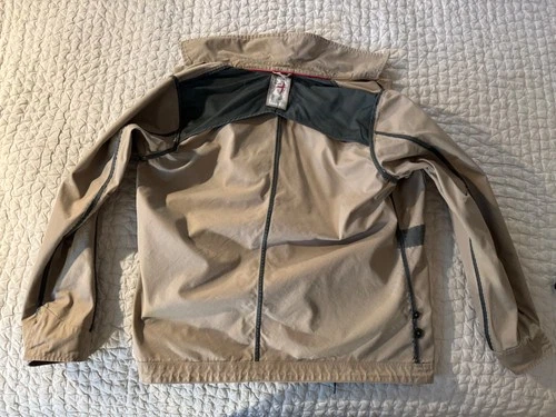 Relwen Chore Coat Men’s L 42 Drill Khaki Canvas Tricot Lined Drawstring Hem image 16