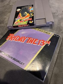 Friday The 13Th Nintendo Nes Game Cartridge And Manual Tested 🔥🔥🔥