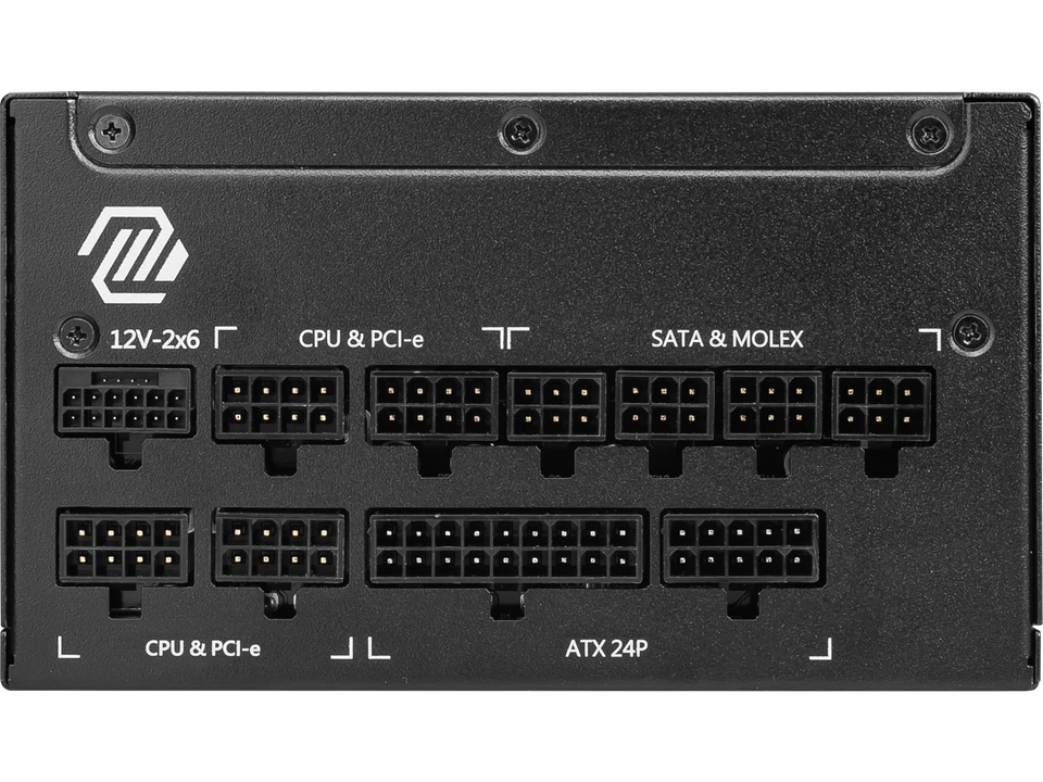 MSI MAG A1250GL PCIE5, Fully Modular Compact Gaming 1250W Power Supply, 80+ - Image 3 of 4