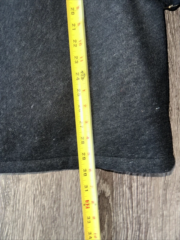 Chaqueta de lana pesada Polo Ralph Lauren para hombre talla M negra bolsillos con cremallera completa Foto 3 de 4