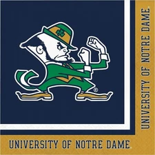 Notre Dame Fighting Irish NCAA University College Sports Party Luncheon Napkins