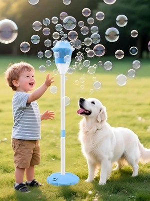 Bubble Machine with Lights for Outdoor, Automatic Bubbles Blower Maker for Ki...