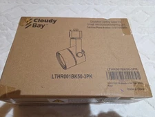 Cloudy Bay 8W Dimmable LED Track Lights LTHR001BK50, 3pack, New