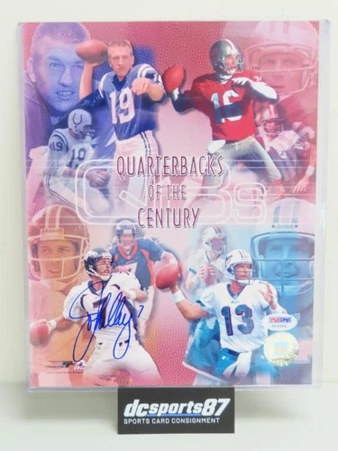 John Elway Signed Auto Autograph 8x10 Quarterbacks of the Century Photo PSA COA