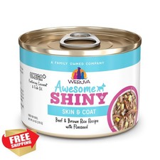 Weruva Awesome Shiny Beef Brown Rice Wet Dog Food 6oz 8pk 14.84 per gallon