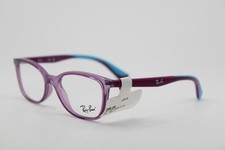 NEW RAY-BAN JUNIOR RB 1586 3776 CLEAR PURPLE BLUE AUTHENTIC EYEGLASSES 47-16