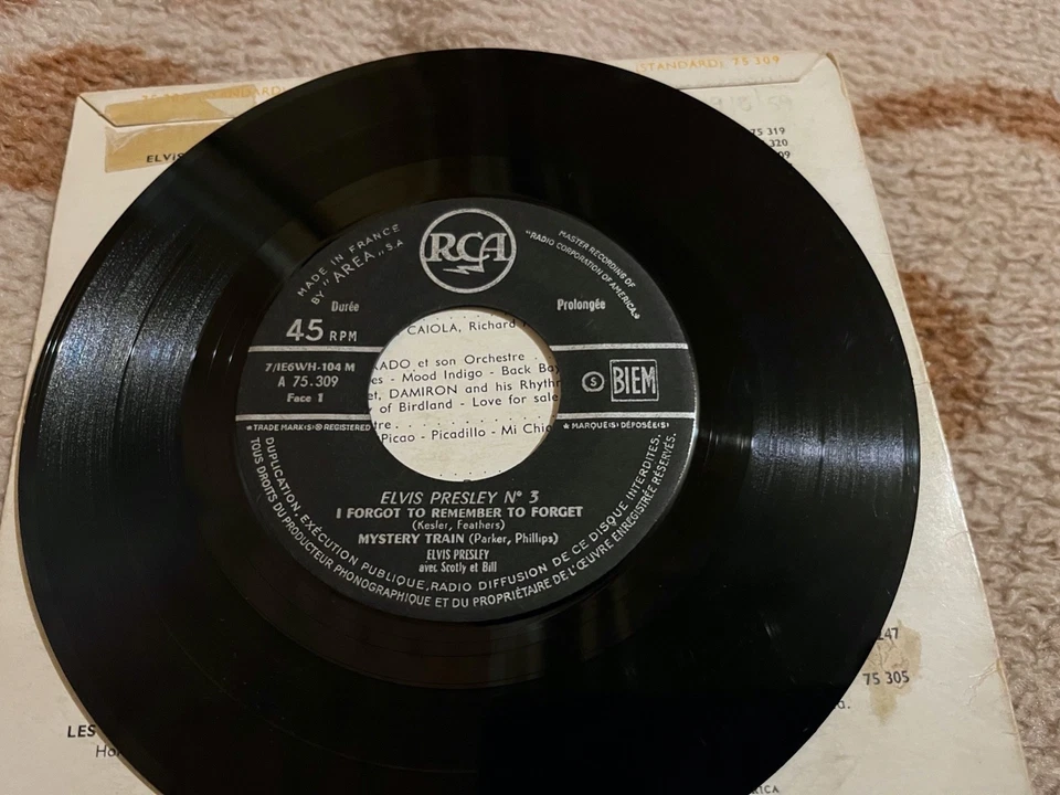 ELVIS PRESLEY EP Original France rock and roll N°3 75309 titres SUN - Photo 3/4