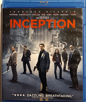 Inception (Blu-ray- DVD Combo) Leonardo DiCaprio Rated PG-13 VERY GOOD 