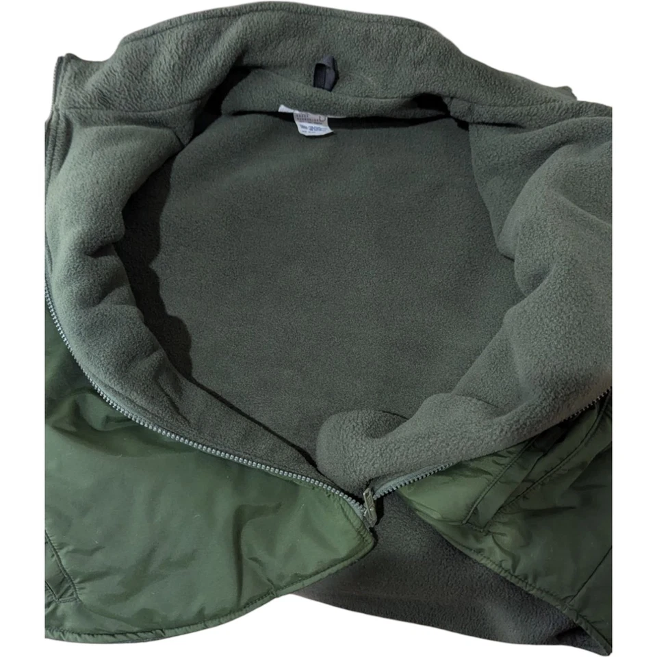 R&R Uniform Vest Mens 2XL Green Fleece Lined Made USA Border Patrol Thinsulate - Image 4 of 4