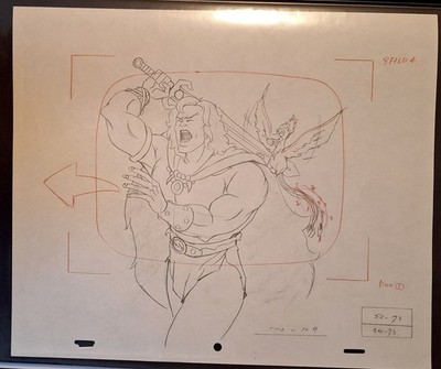 Conan The Adventurer Conan + Needle original production drawing Sunbow/Graz 1992