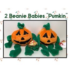 1998 TY Beanie Baby 2 Pumkin' the Pumpkins NWT Halloween