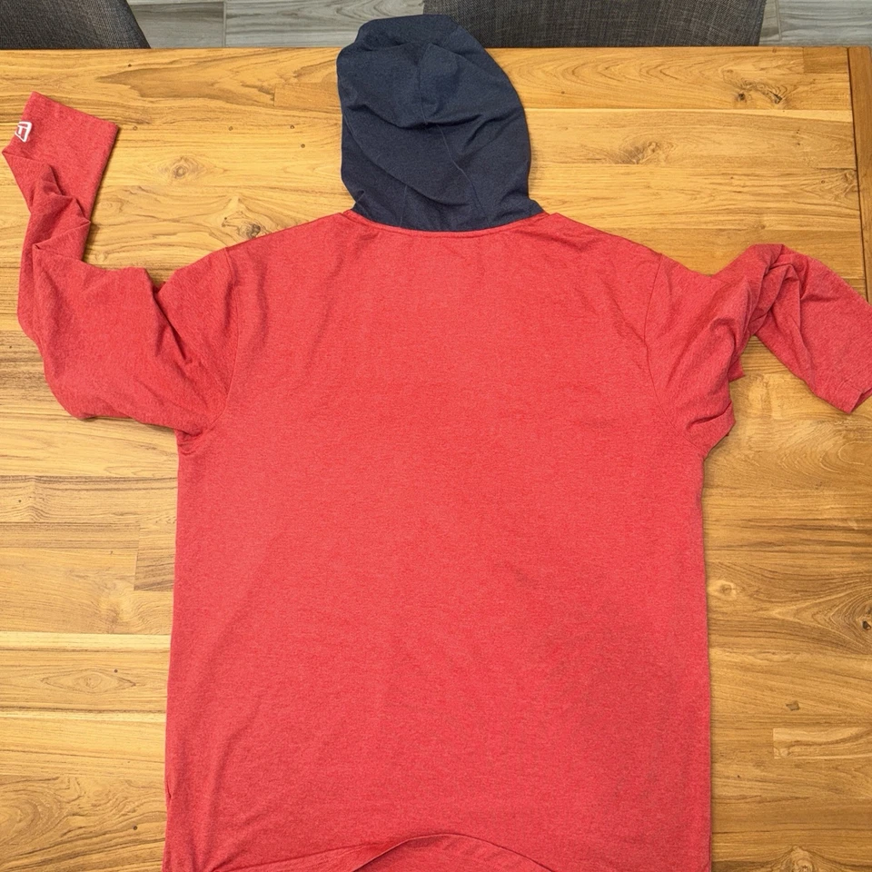 Houston Texans Slub Hoodie Masculino Manga Longa Tamanho Grande Vermelho New Era - Imagem 4 de 4