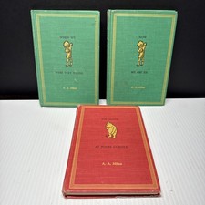 A.A. Milne Lot Of Three 1961 Reprints - The House At Pooh Corner Now We Are Six