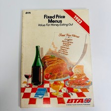 Fixed Price Menus Value For Money Eating Out 1983 BTA Restaurant Dining Guide 