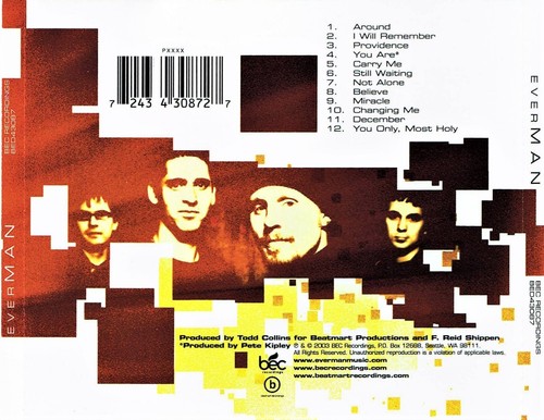 Everman ~ Self Titled Christian Pop Rock CD Album - Picture 2 of 2
