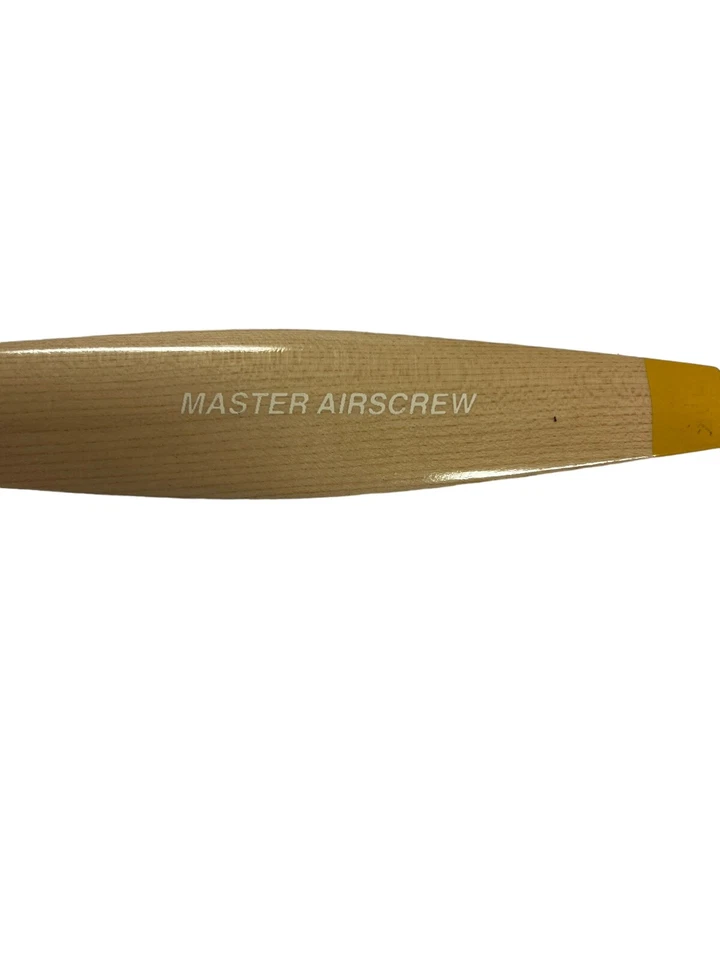 Master Airscrew Wood Propeller, 20 x 6 Item No.MAS2060B Yellow Tip New - Image 2 of 4