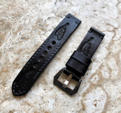 Feathers Spirit Embossed Handmade Band for Google Pixel Watch 4 3 45mm -A22