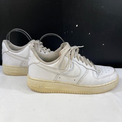 Nike Air Force 1 Mens White Low Top Sneakers Size 8.5 SKU 6591