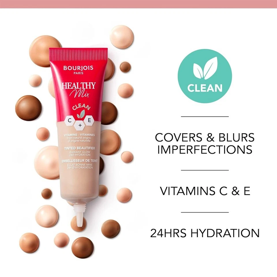 Bourjois Healthy Mix Clean C+E Face Tinted Beautifier BB Cream Pick Your Shade - image 2 of 4