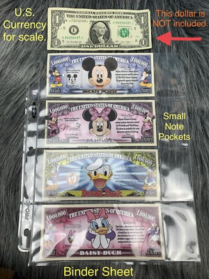 50+ Disney Parody Dollars Mickey & Minnie Mouse Peter Pan Moana