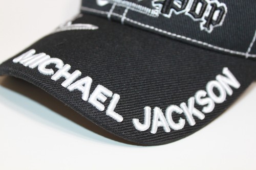 King of Pop Michael Jackson Kappe Mütze verstellbar Baseball schwarz 1958 - 2009 NEU - Bild 3 von 6