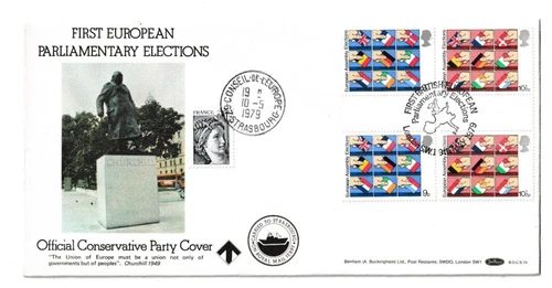 9/5/1979 UK GB FDC - European Elections - Statue of Churchill -London Special #1