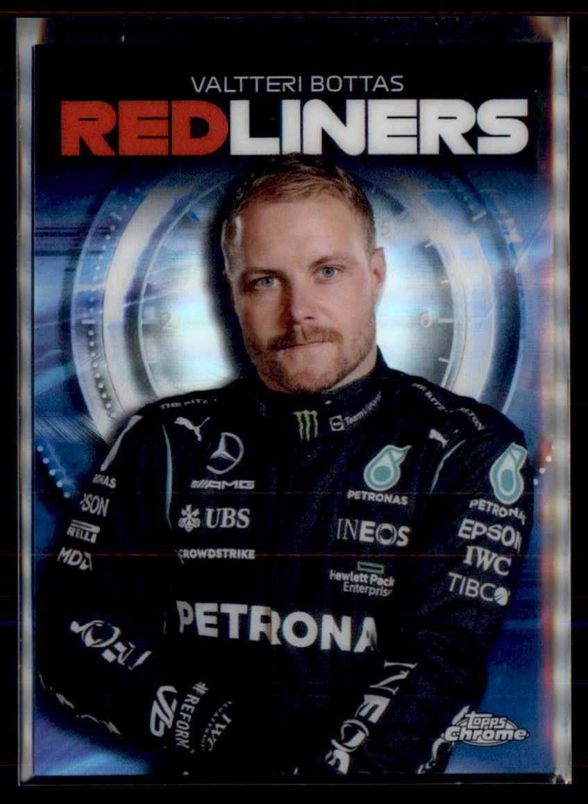 2021 Topps Chrome Formula 1 Redliners Valtteri Bottas Mercedes-AMG Petronas F1