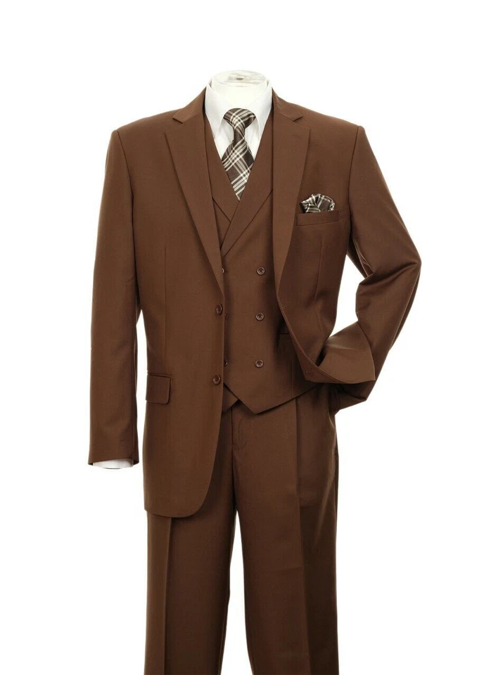 Men's 3 Piece Luxurious Suit With Vest&Pants Two Button Two Side Vents 5702V9 - Image 4 of 4