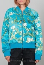 Vans X Van Gogh Museum Almond Blossom Women’s Satin Bomber Jacket Siz