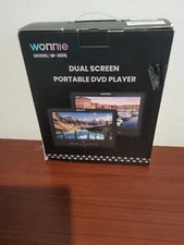 WONNIE 10" Car DVD Player with Dual Screen Portable Black W-3105 