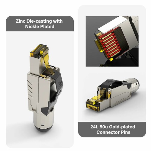 ZoeRax Cat8 Ethernet Patch Cable S/FTP 22AWG Double Shielded Solid Cable 1-25m - 第 5/7 張圖片
